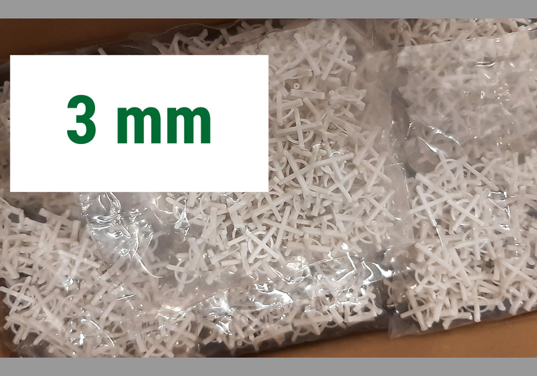 Krzyżyki dystansowe z uchwytem PPT 3 mm 75 szt, (1) - Krzyżyki dystansowe z uchwytem