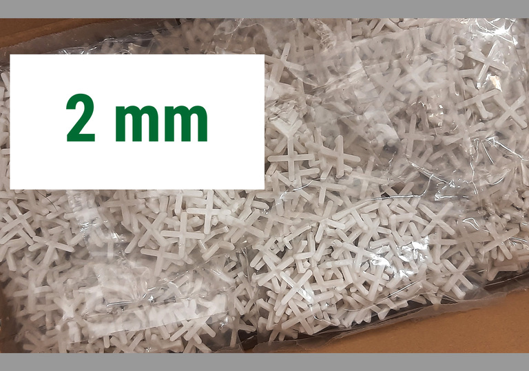 Krzyżyki dystansowe PPT 2 mm 150 szt, (1) - Krzyżyki dystansowe standard