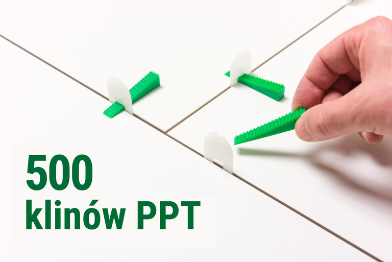 System poziomowania płytek PPT kliny 500 szt