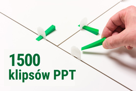 System poziomowania płytek PPT klipsy 1500 szt 1,5 mm