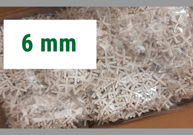 Krzyżyki dystansowe PPT 6 mm 50 szt, (1) - Krzyżyki dystansowe standard