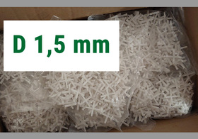 Krzyżyki dystansowe duże PPT 1,5 mm 150 szt